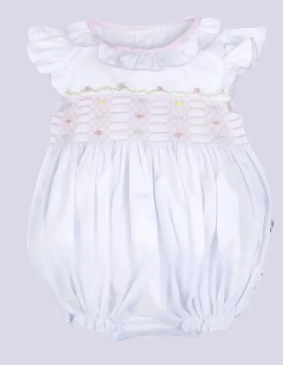 Geometric Smocking Baby Bubble - Image #1