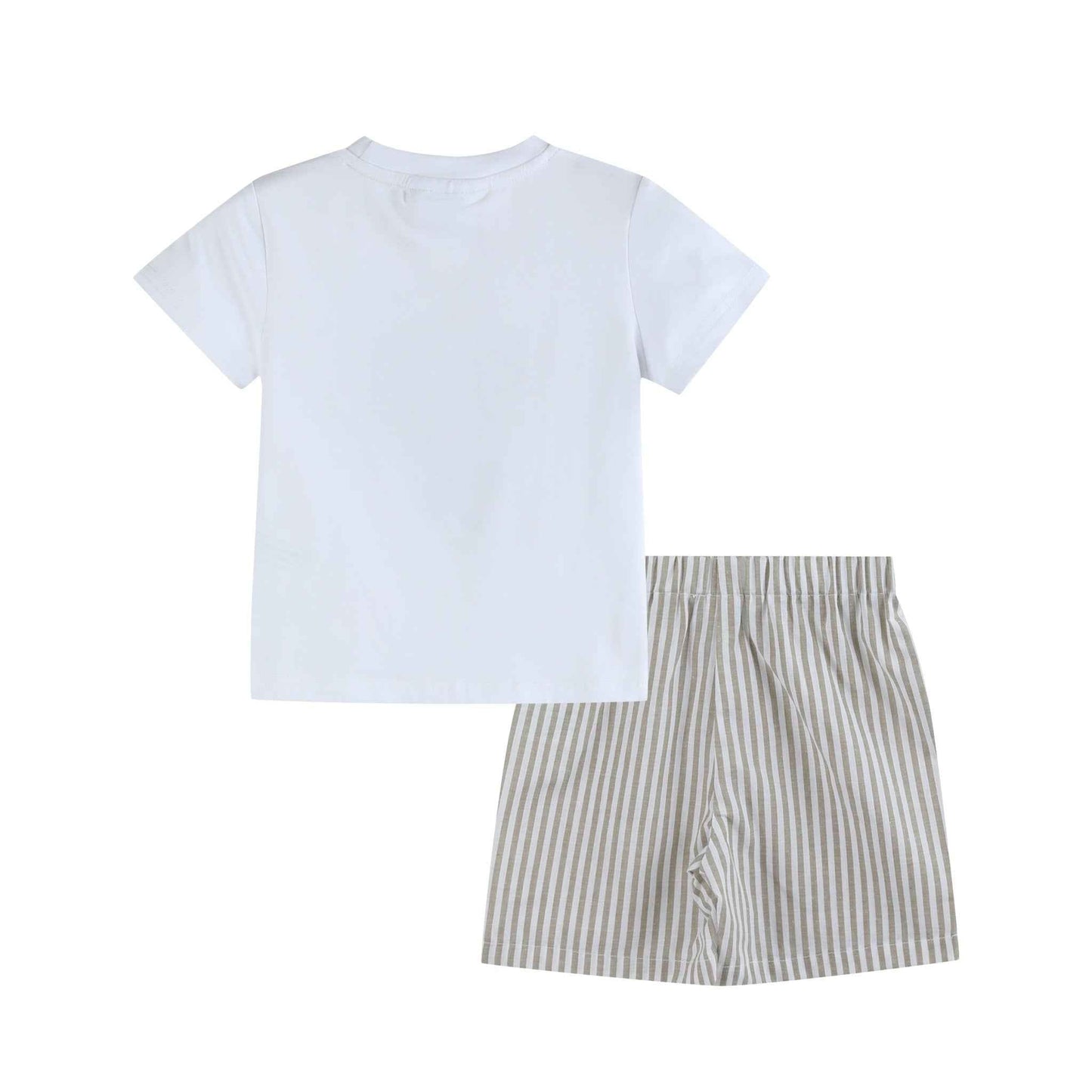 Big Mouth Bass Khaki Tee and Shorts Set - Abbies Place