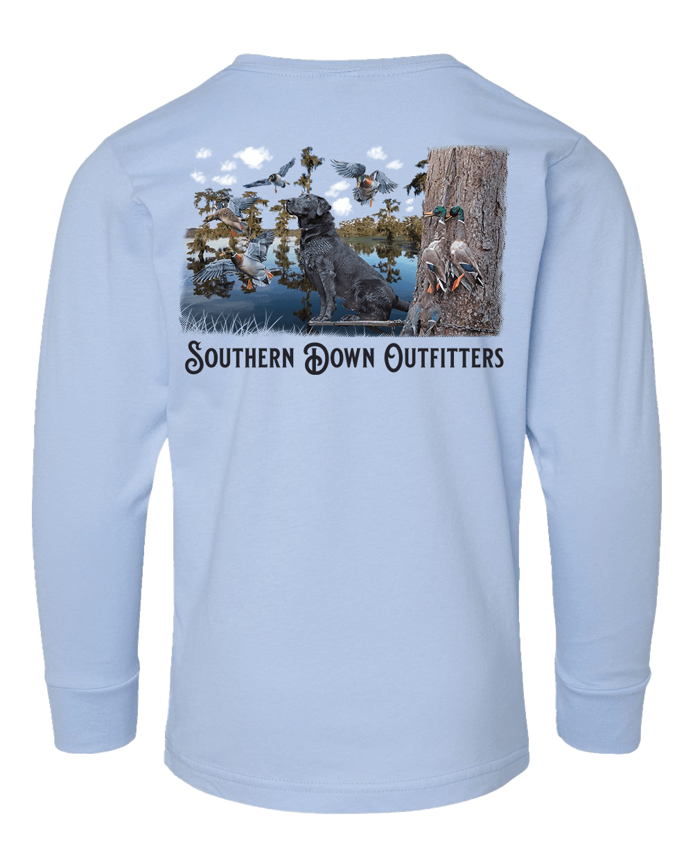 Black Lab Swamp Long Sleeve Toddler Tee - Abbies Place