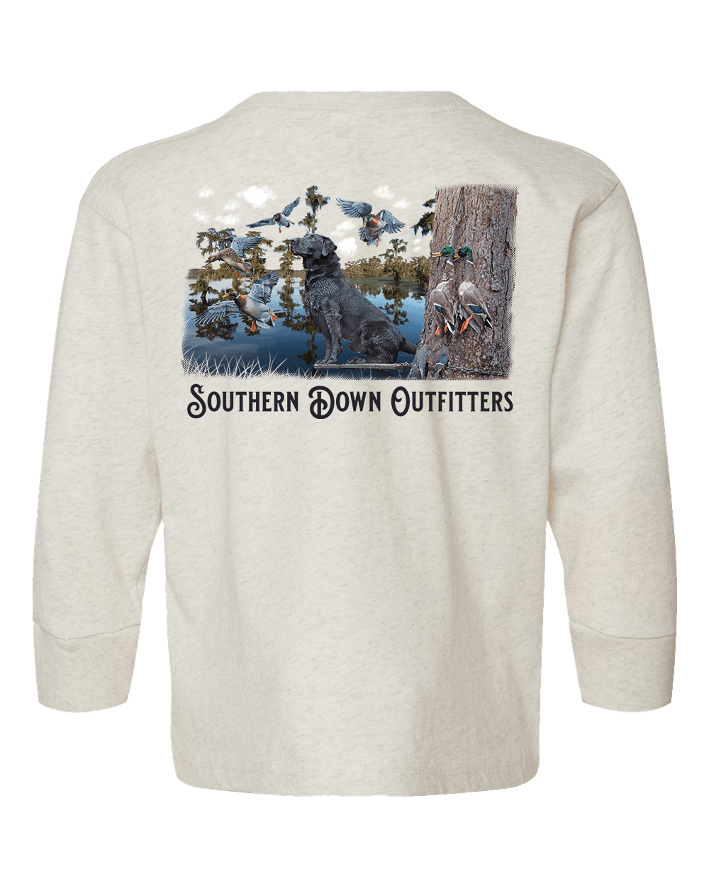 Black Lab Swamp Long Sleeve Toddler Tee - Abbies Place