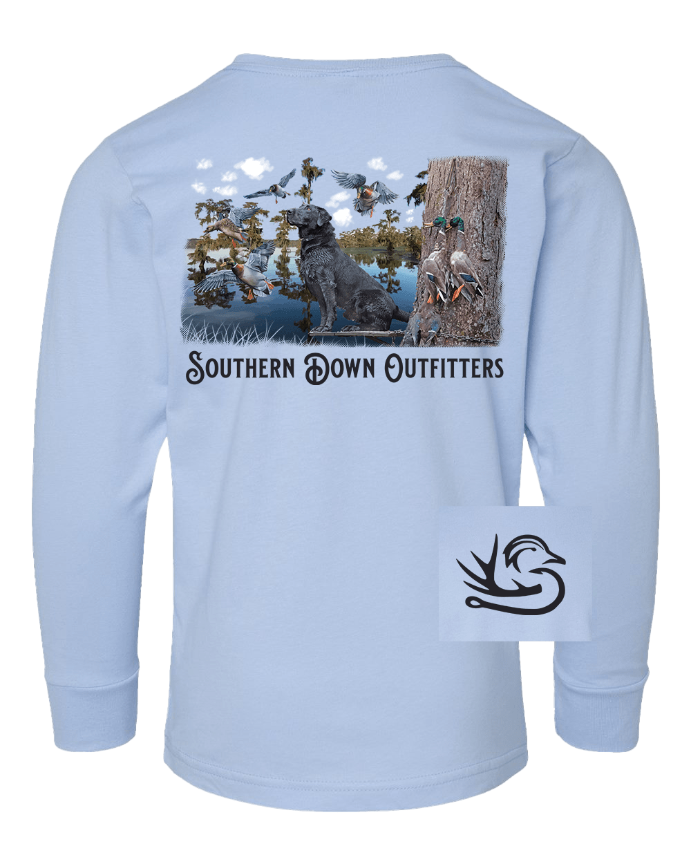 Black Lab Swamp Long Sleeve Toddler Tee - Abbies Place