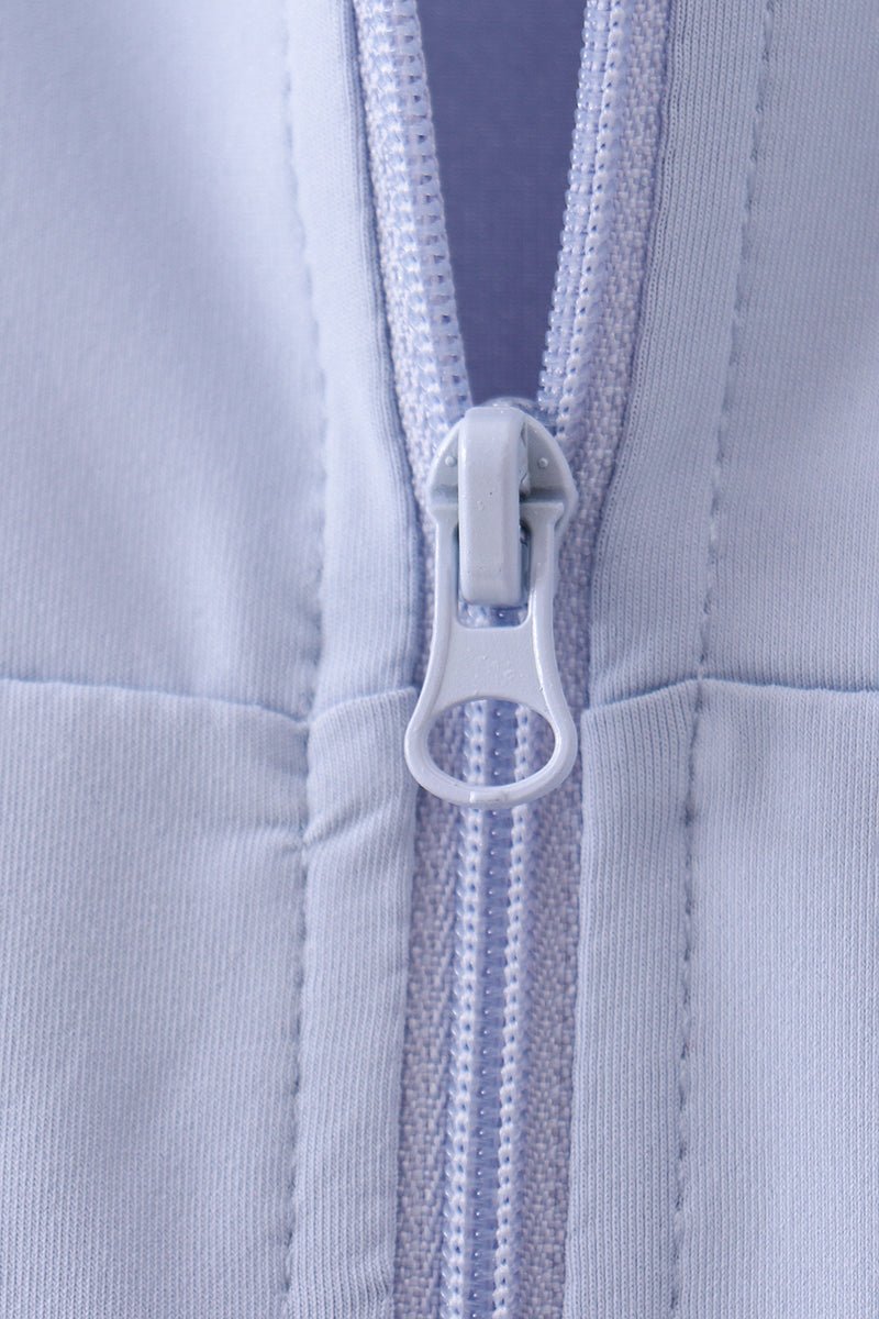 Blue active flare pants set - Abbies Place