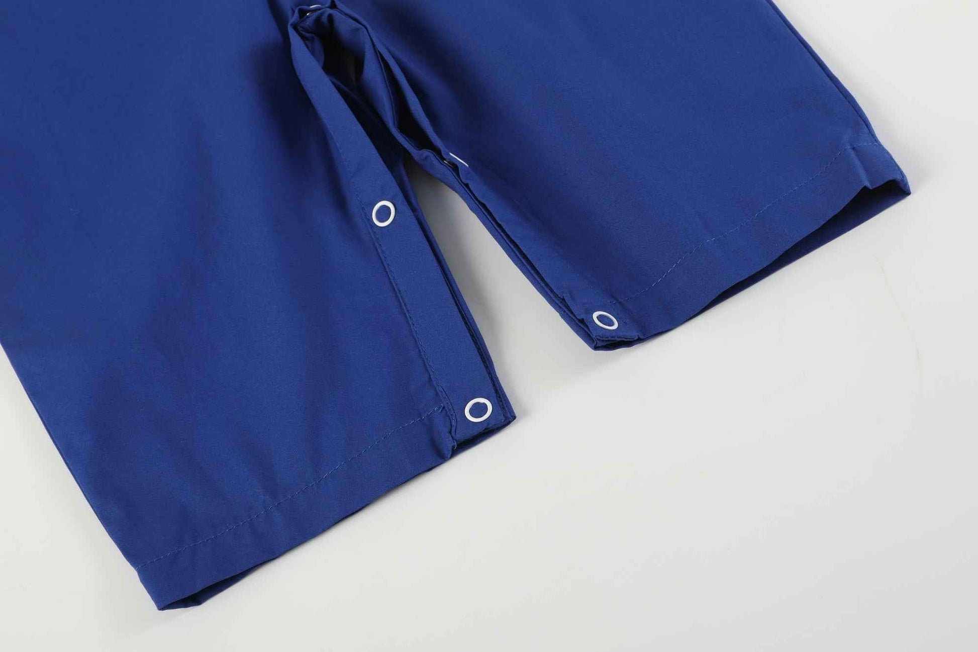 Blue and Orange Football Smocked Overalls - Abbies Place