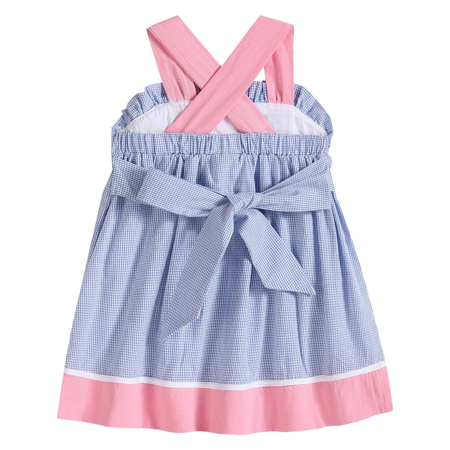 Blue and Pink Ocean Smocked Sundress - Abbies Place