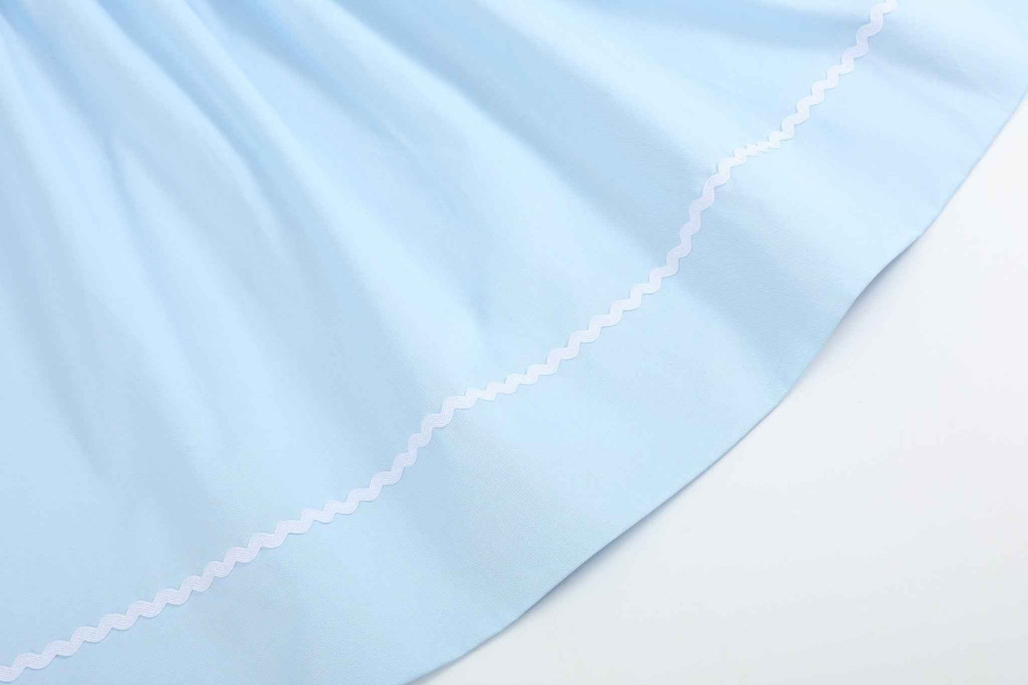 Blue and White Smocked Bishop Dress - Abbies Place