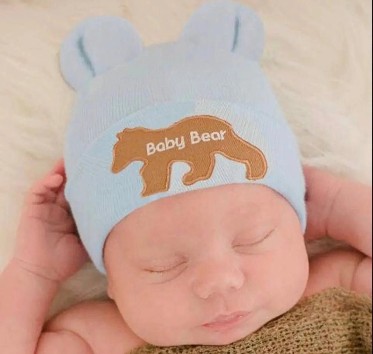 Blue Baby Bear with Baby Bear Patch Newborn - Abbies Place