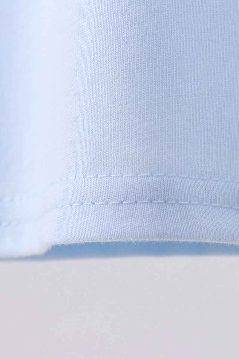 Blue baseball graphic top - Abbies Place