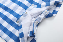 Load image into Gallery viewer, Blue Big Check Shortalls
