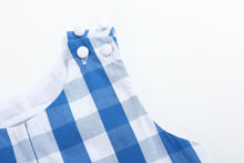Load image into Gallery viewer, Blue Big Check Shortalls
