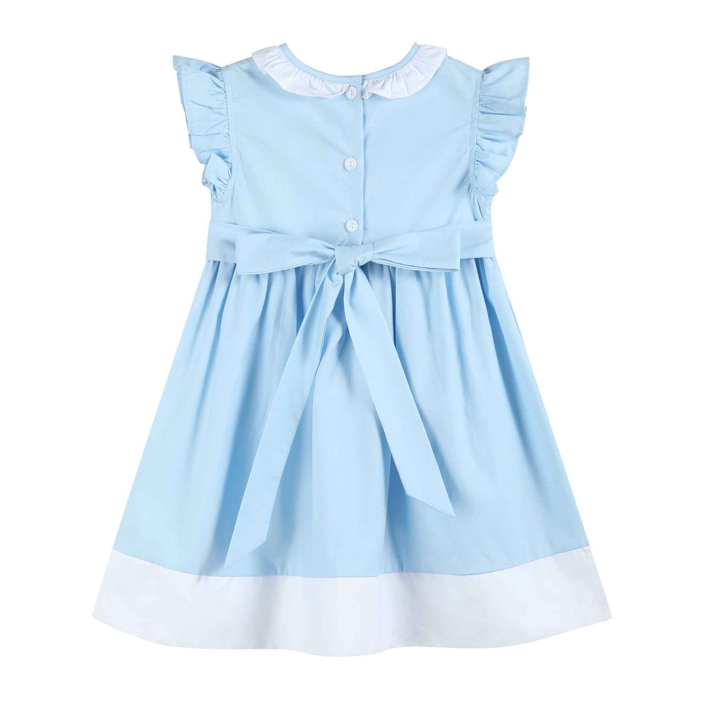 Blue Big Sister Smocked Dress - Abbies Place
