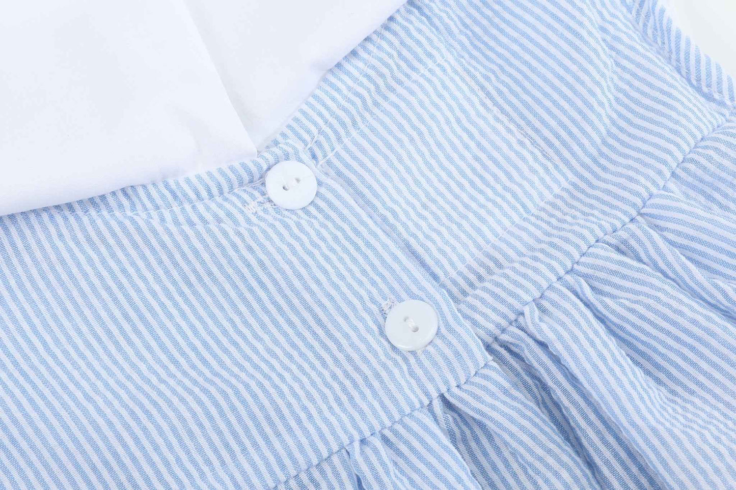 Blue Bunnies Seersucker Yoke Dress - Abbies Place