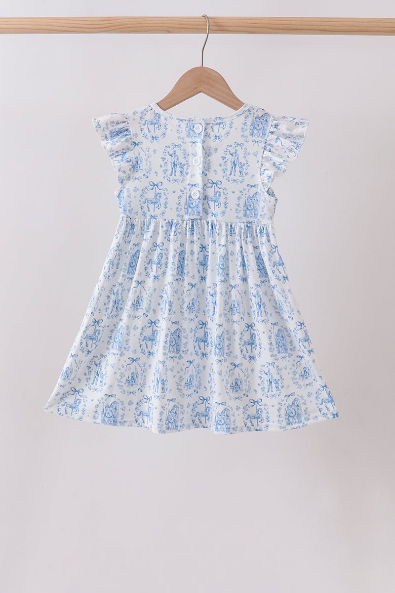 Blue Castle Smocked Ruffle Dress - Abbies Place