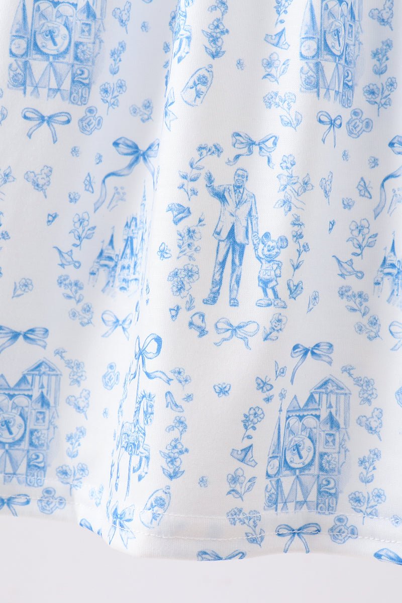 Blue Castle Smocked Ruffle Dress - Abbies Place