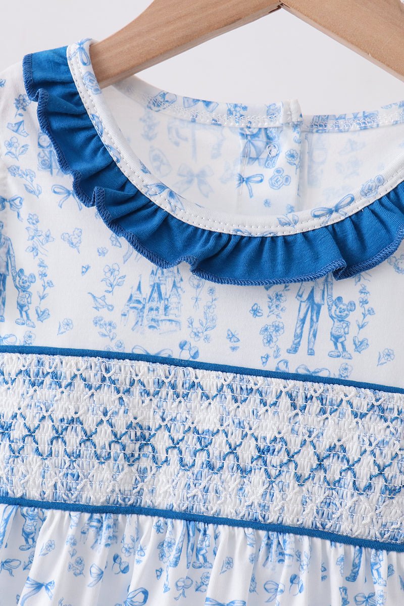 Blue Castle Smocked Ruffle Set - Abbies Place