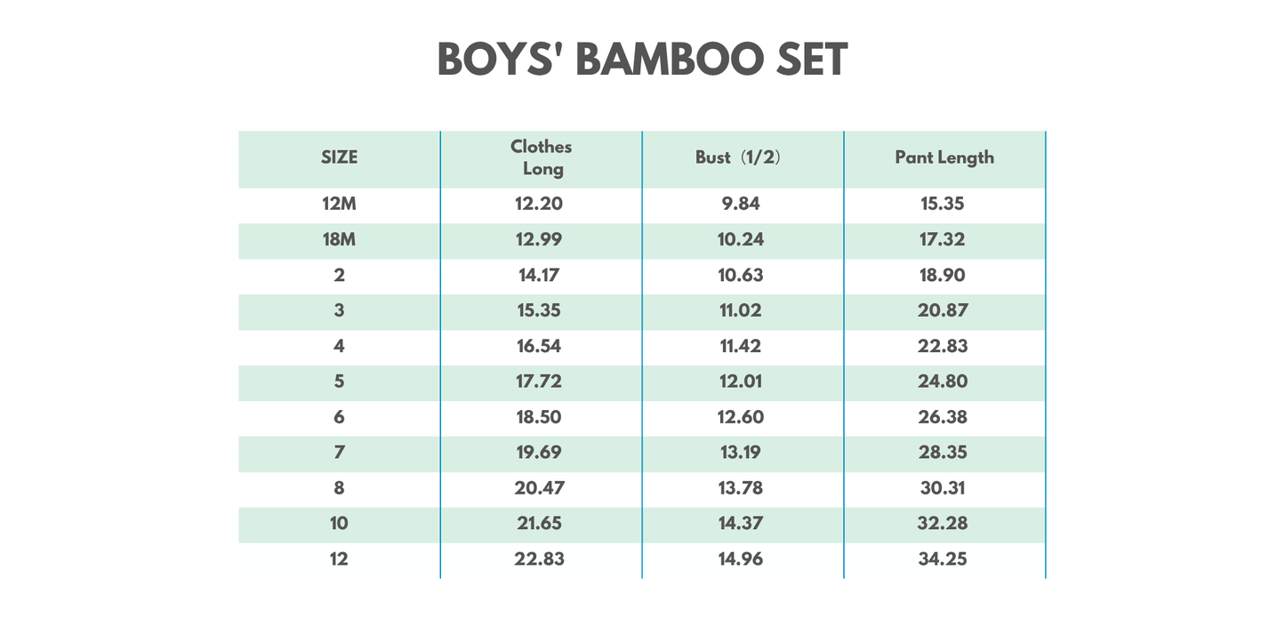 Blue character checkered bamboo pajama set - Abbies Place