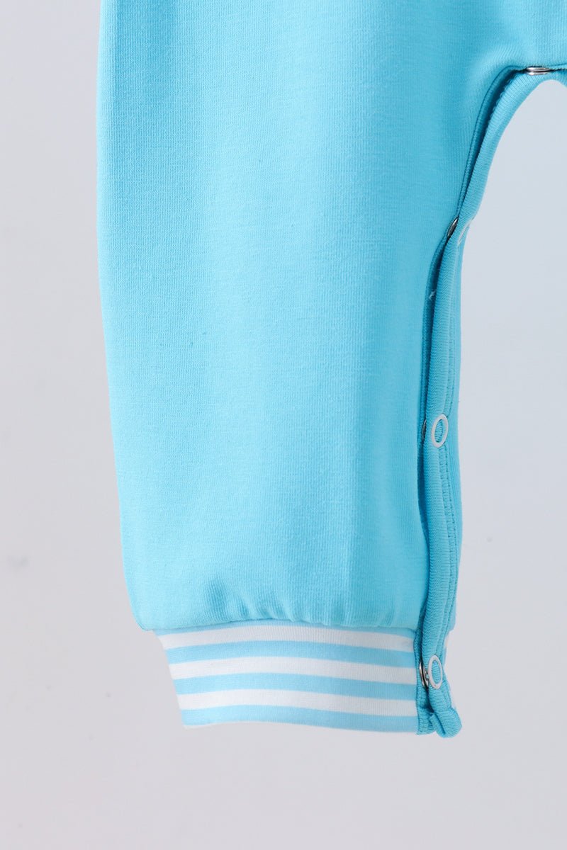 Blue character smocked romper - Abbies Place