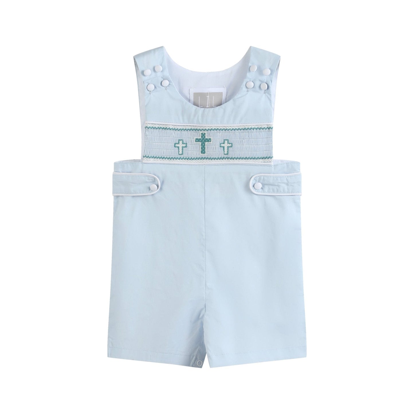 Blue Crosses Smocked JonJon