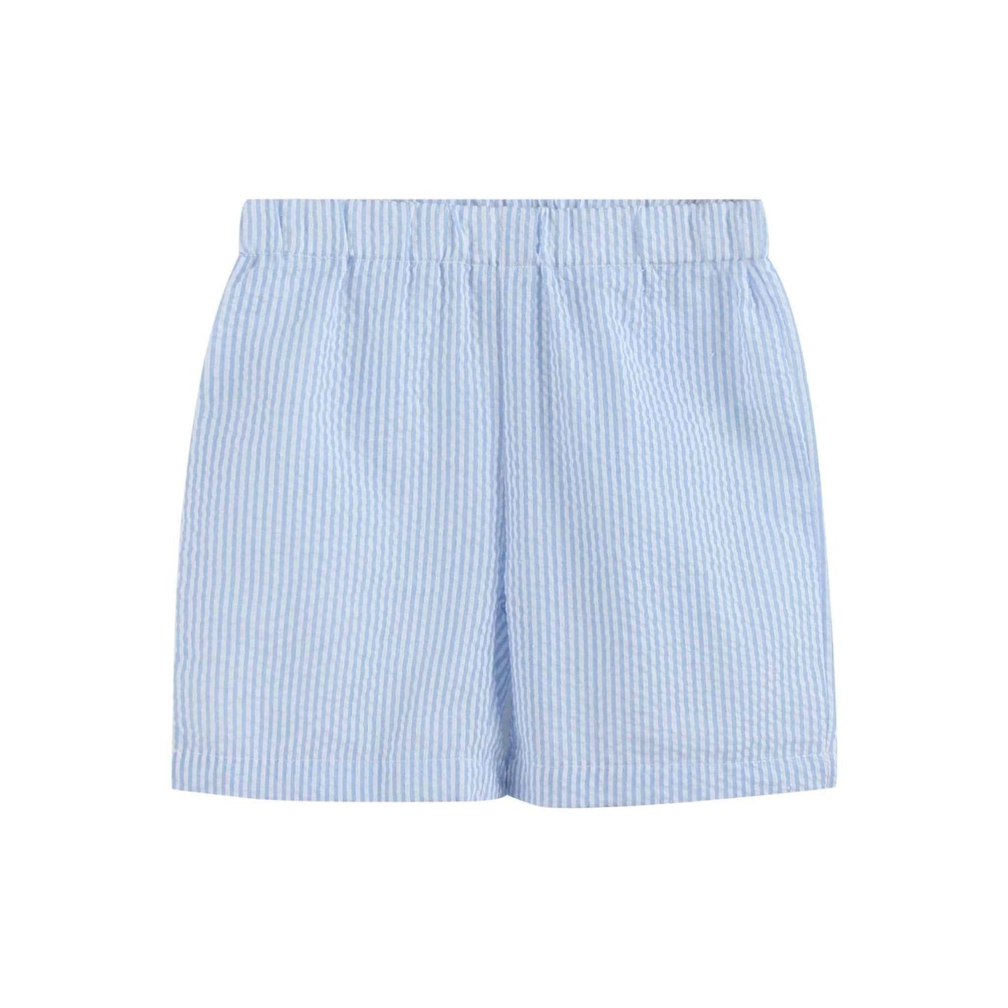 Blue Easter Train T-Shirt and Seersucker Shorts Set - Abbies Place