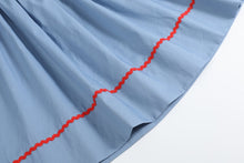 Load image into Gallery viewer, Blue Farm Animal Smocked Bishop Dress
