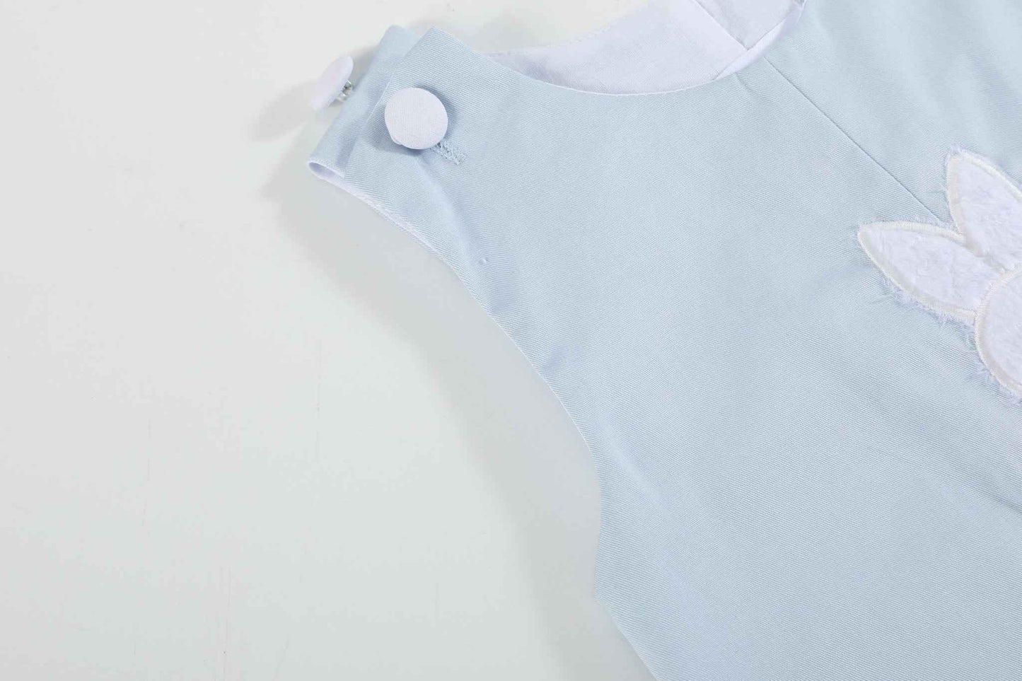 Blue Fuzzy Bunny Overalls - Abbies Place
