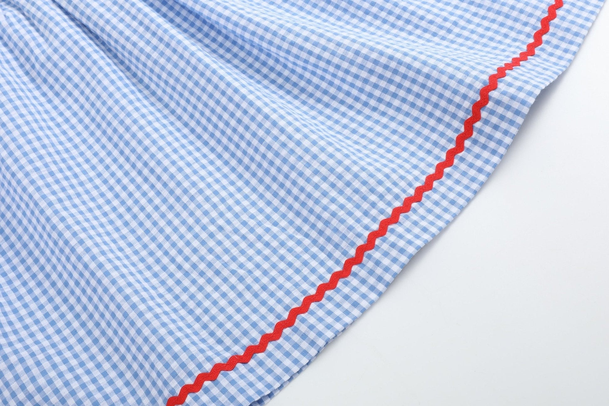 Blue Gingham Crawfish Smocked Dress - Abbies Place