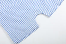 Load image into Gallery viewer, Blue Gingham Crawfish Smocked Shortalls
