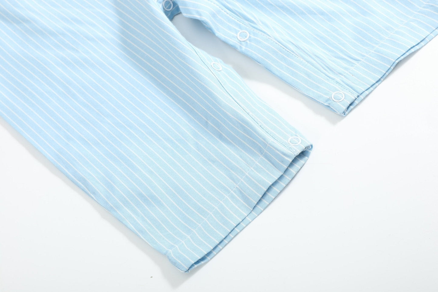 Blue Gingham Train Smocked Overalls - Abbies Place