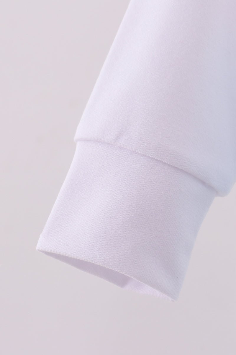 Blue heart french knot romper - Abbies Place