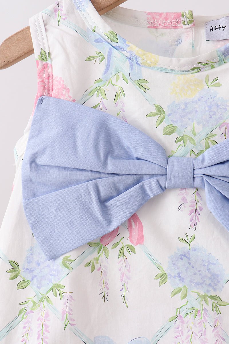 Blue Hydrangea Bow Bloomer Set - Abbies Place