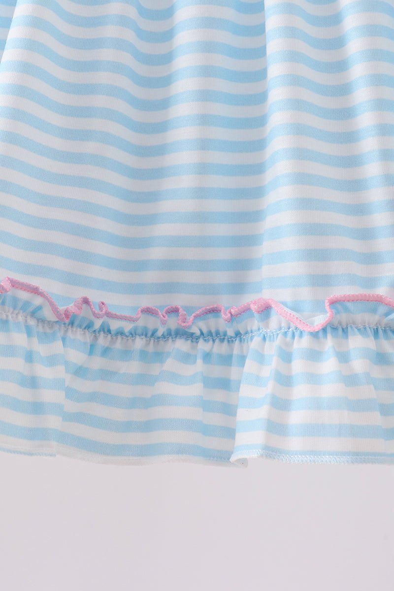 Blue Ice Cream Applique Bloomer Set - Abbies Place