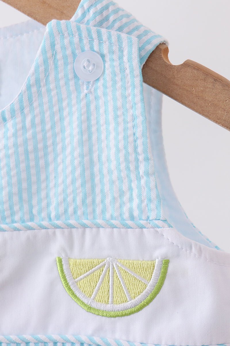 Blue lemon embroidery jonjon - Abbies Place