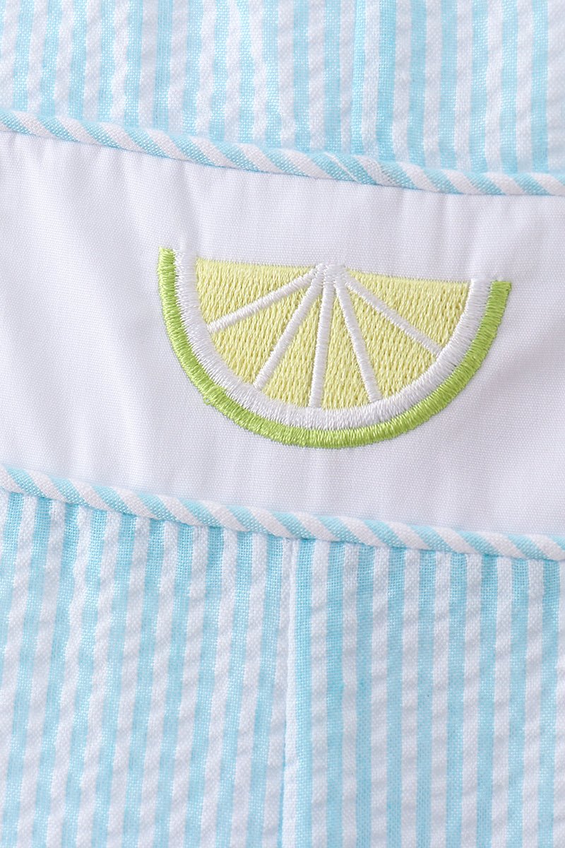 Blue lemon embroidery jonjon - Abbies Place