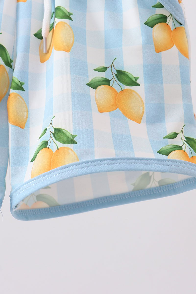 Blue lemon swim trunks - Abbies Place