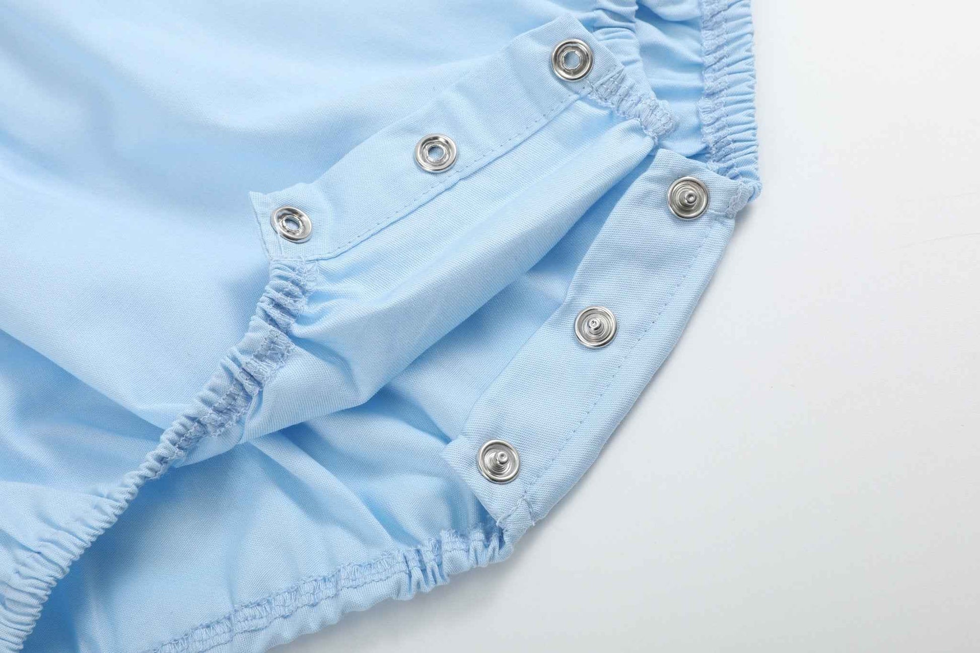 Blue Lil Sister Smocked Romper - Abbies Place