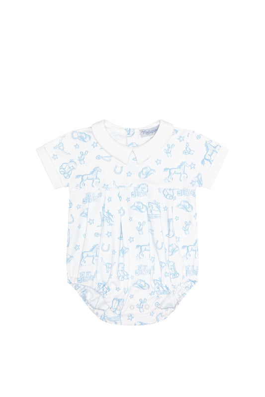 Blue Lone Star Toile Bubble - Abbies Place