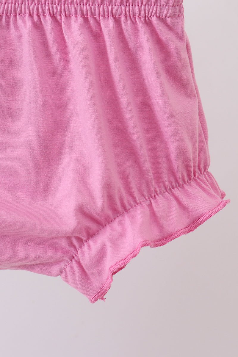 Blue marine smocked ruffle bloomer set - Abbies Place