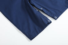 Load image into Gallery viewer, Blue Nativity Smocked Overalls
