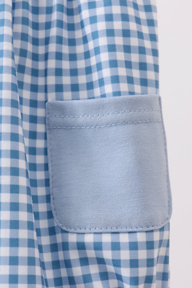 Blue Plaid Bubble - Abbies Place