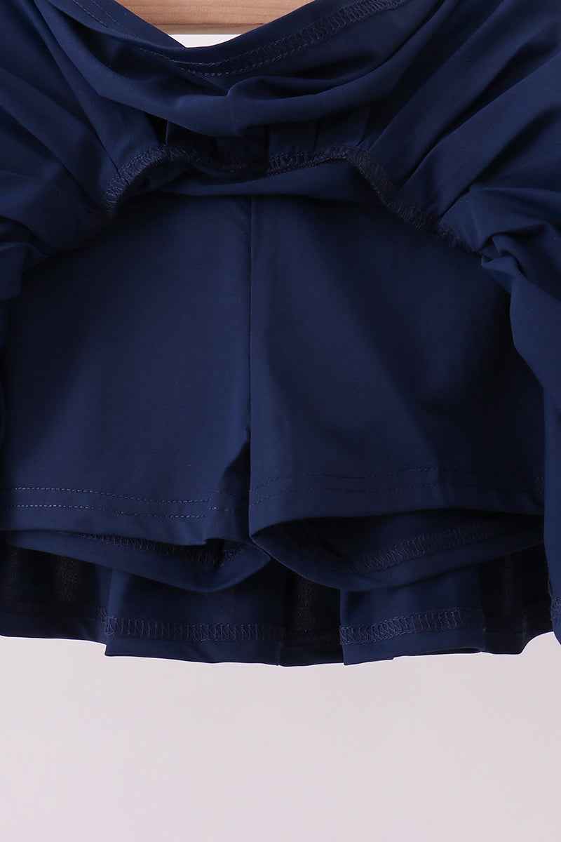 Blue pleated skort - Abbies Place