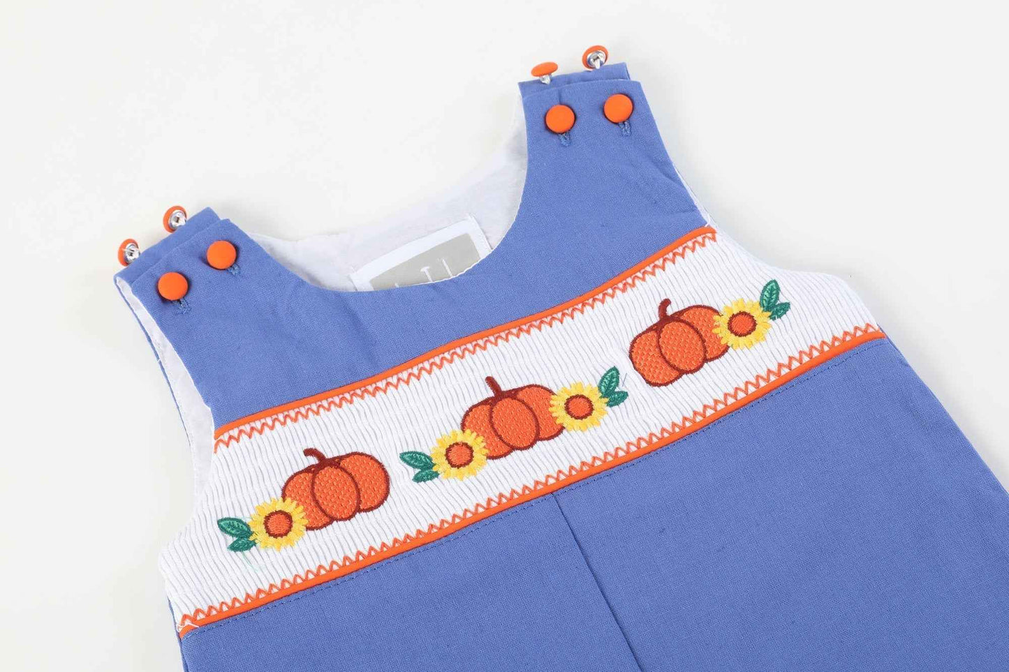 Blue Pumpkin Sunflower Smocked Overalls - Abbies Place