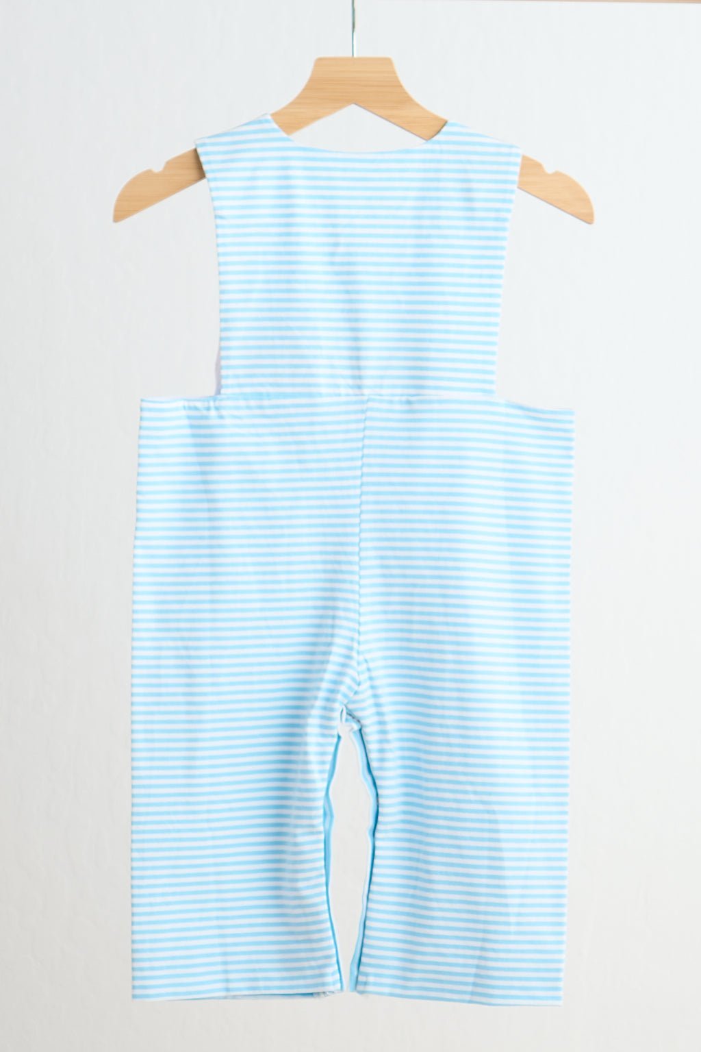 Blue puppy hand smocked boy stripe jonjon - Abbies Place