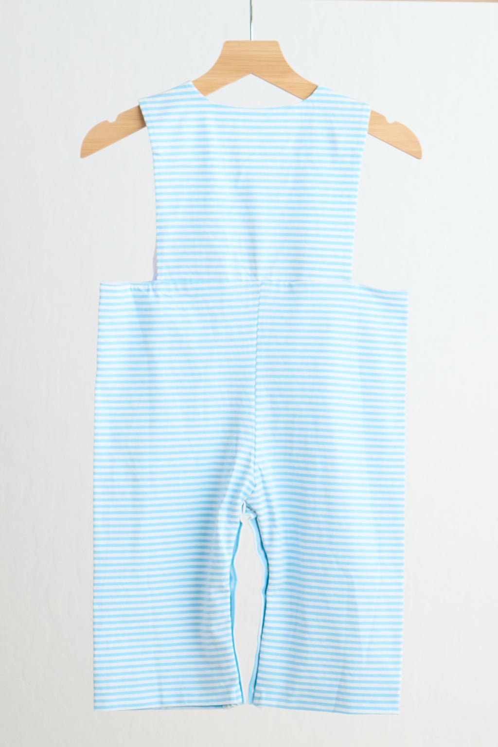 Blue puppy hand smocked boy stripe jonjon - Abbies Place