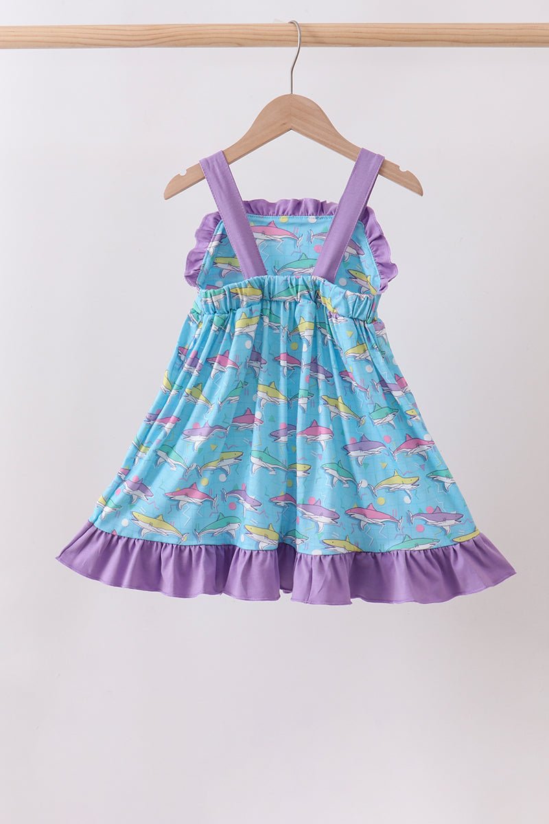 Blue Shark Dress - Abbies Place