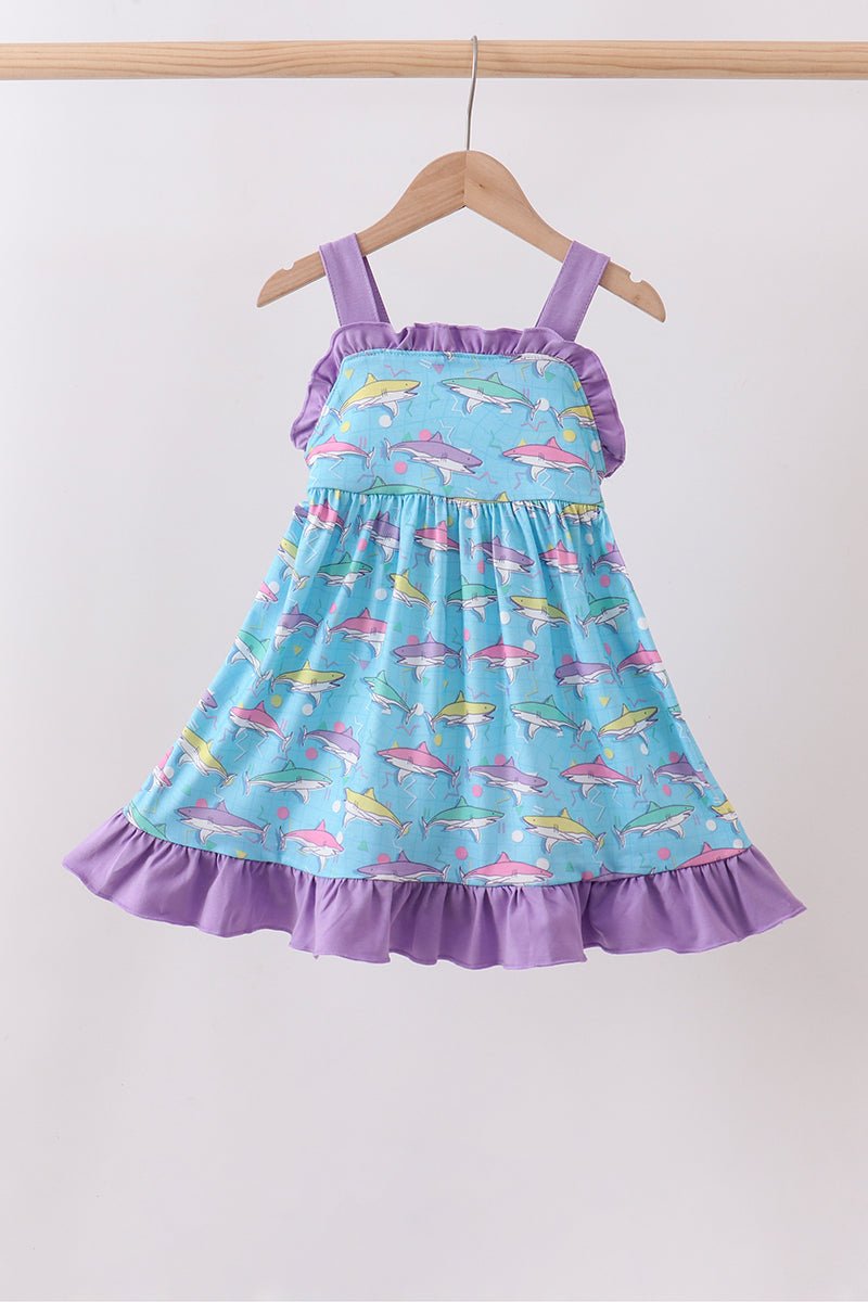 Blue Shark Dress - Abbies Place
