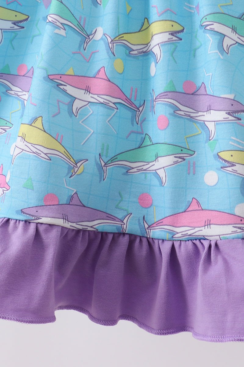Blue Shark Dress - Abbies Place