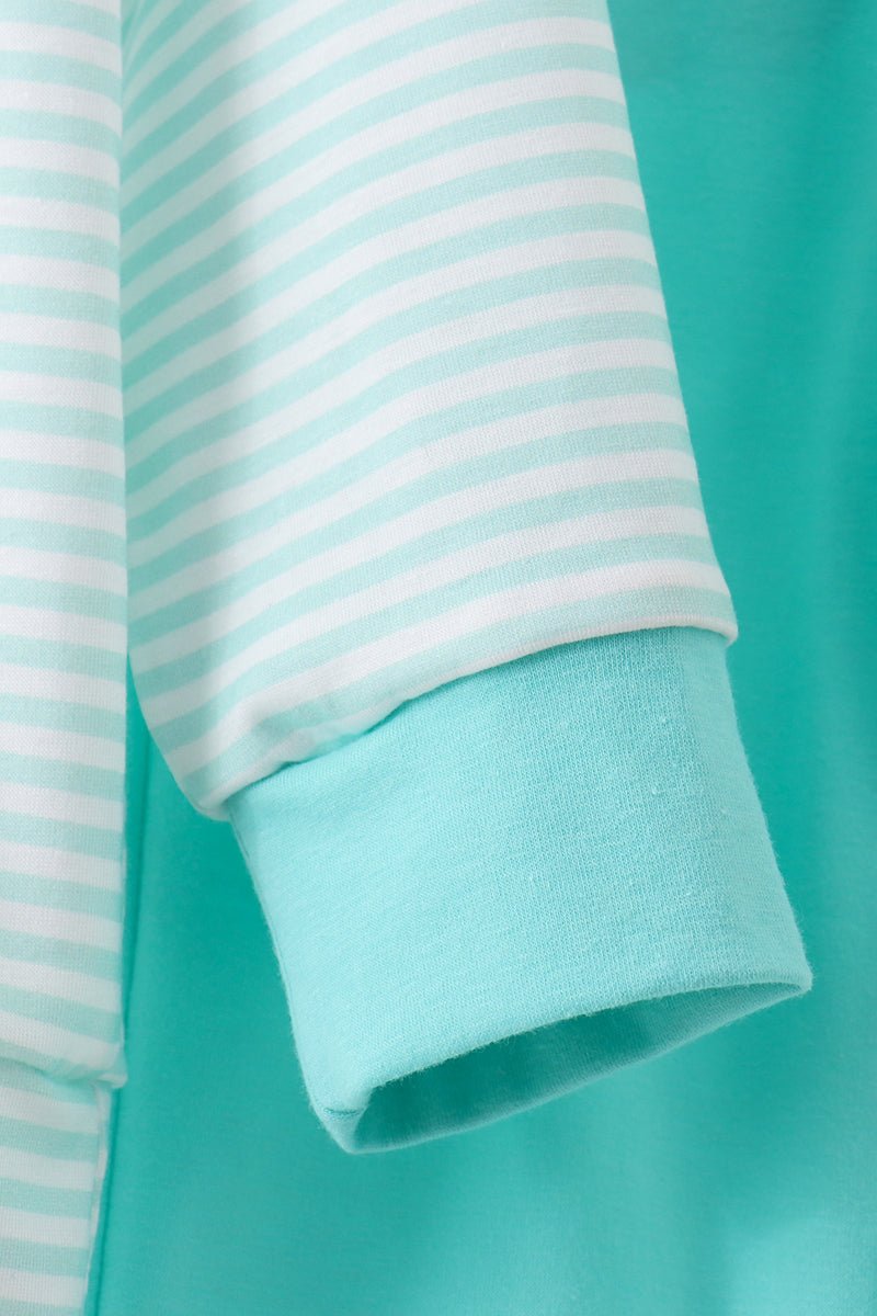 Blue stripe pants set - Abbies Place