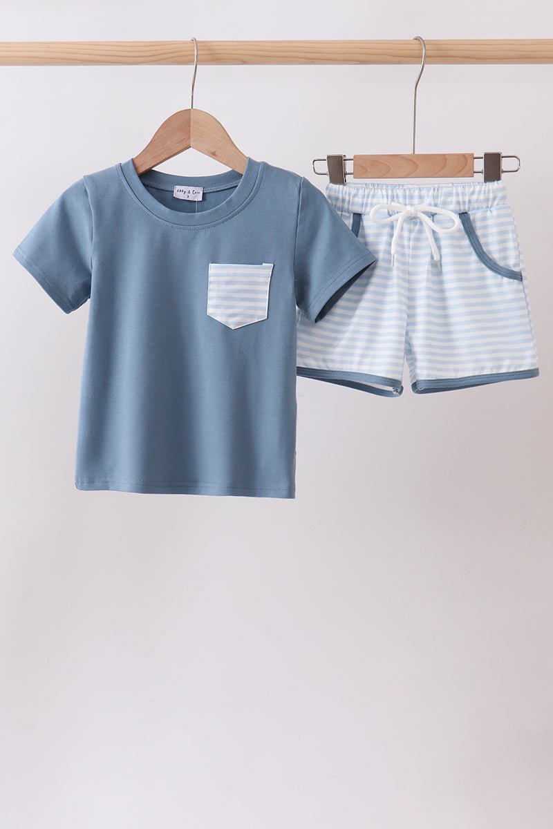 Blue Stripe Set - Abbies Place