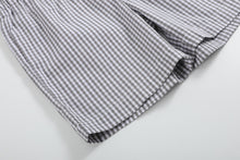 Load image into Gallery viewer, Blue Tractor Smocked Shirt and Gray Shorts Set
