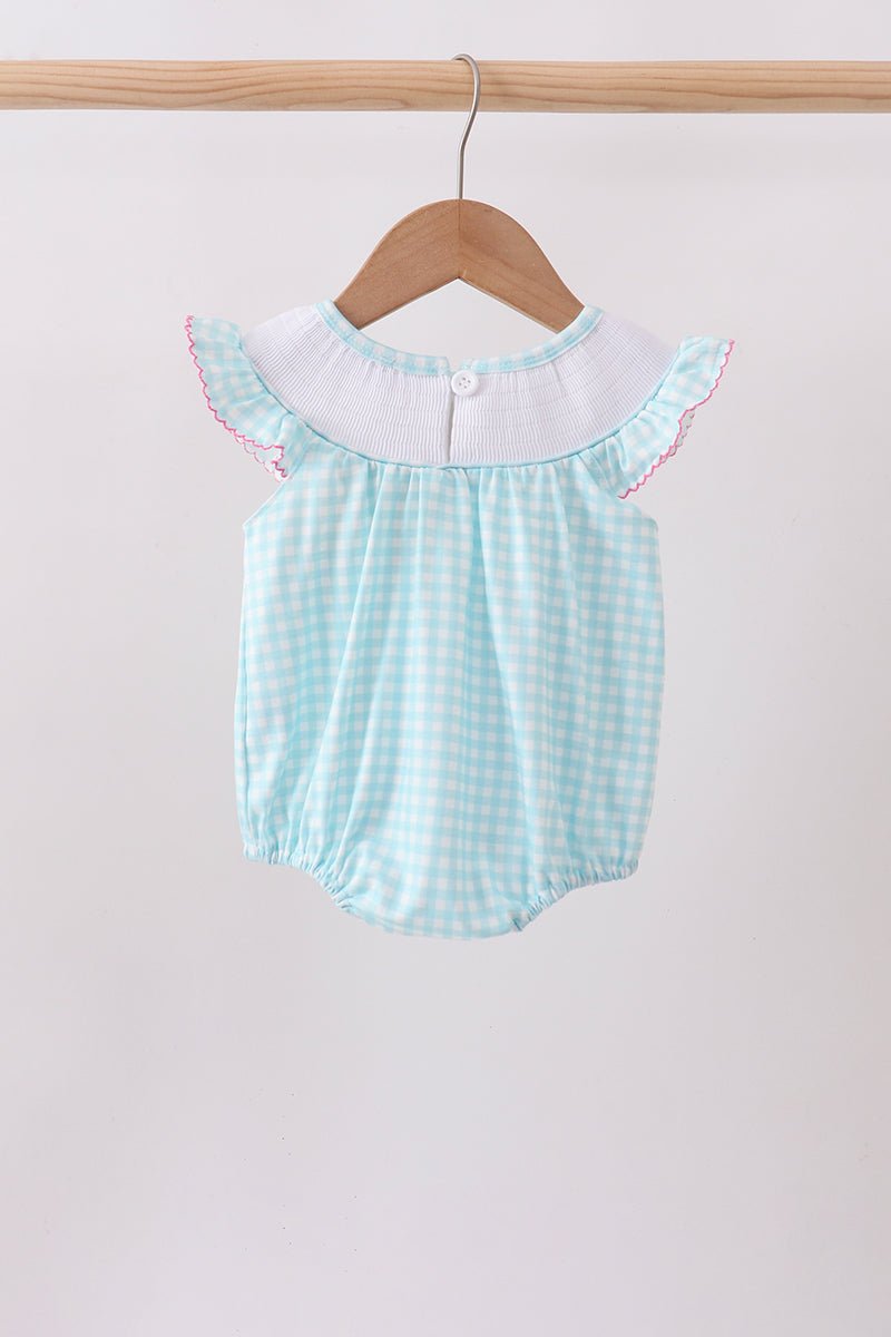 Blue Umbrella Smocked Bubble - Abbies Place