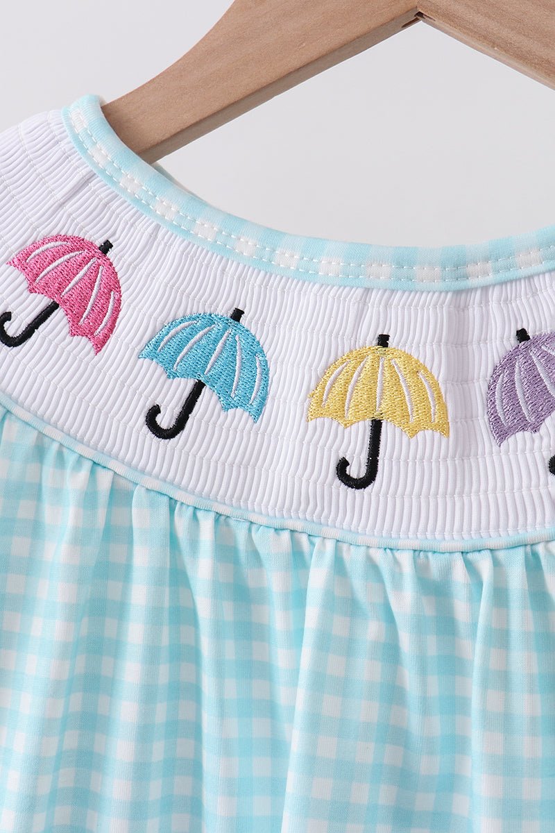 Blue Umbrella Smocked Set - Abbies Place